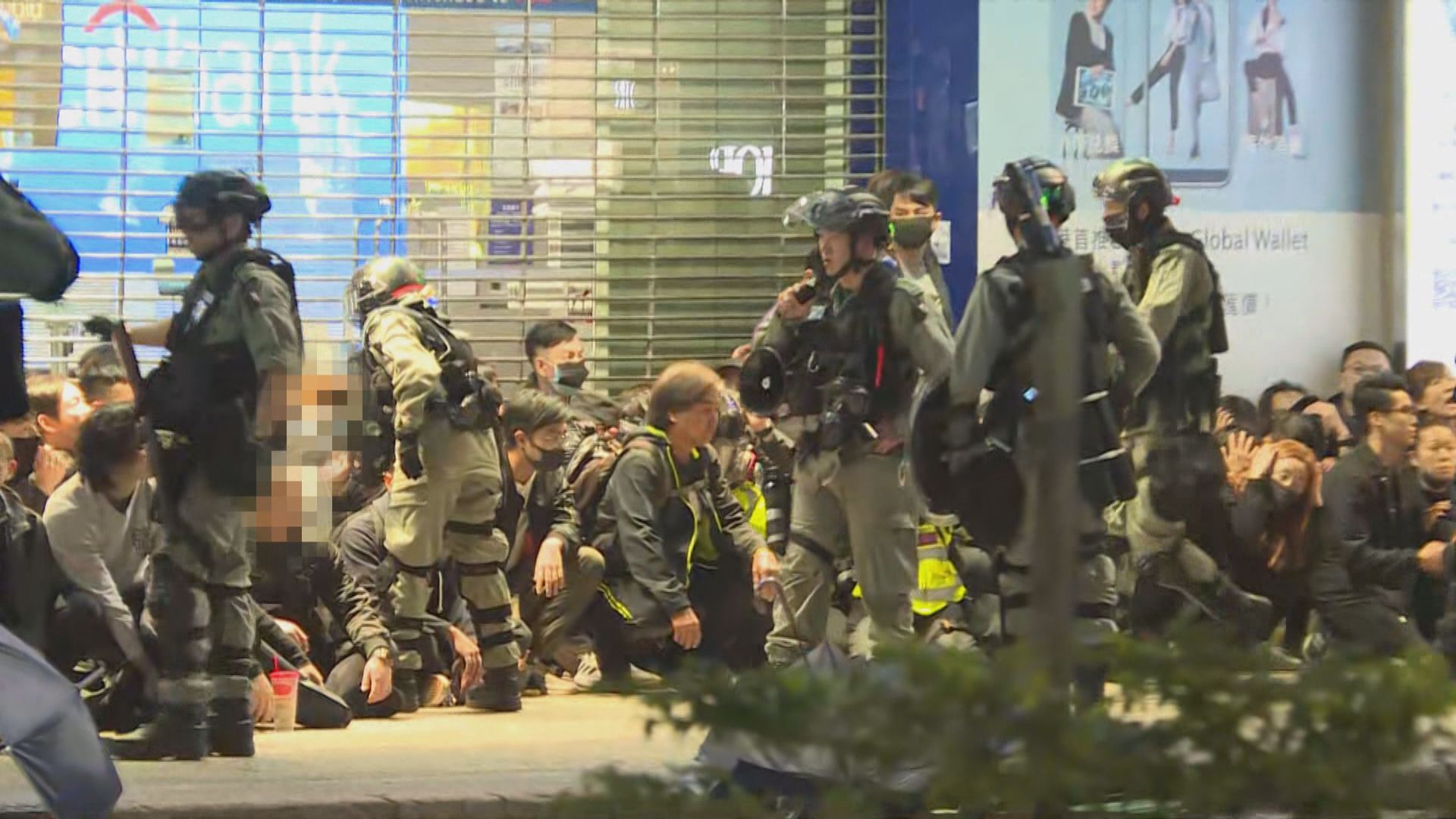 反修例風波以來　警方大型公眾活動中拘逾7100人