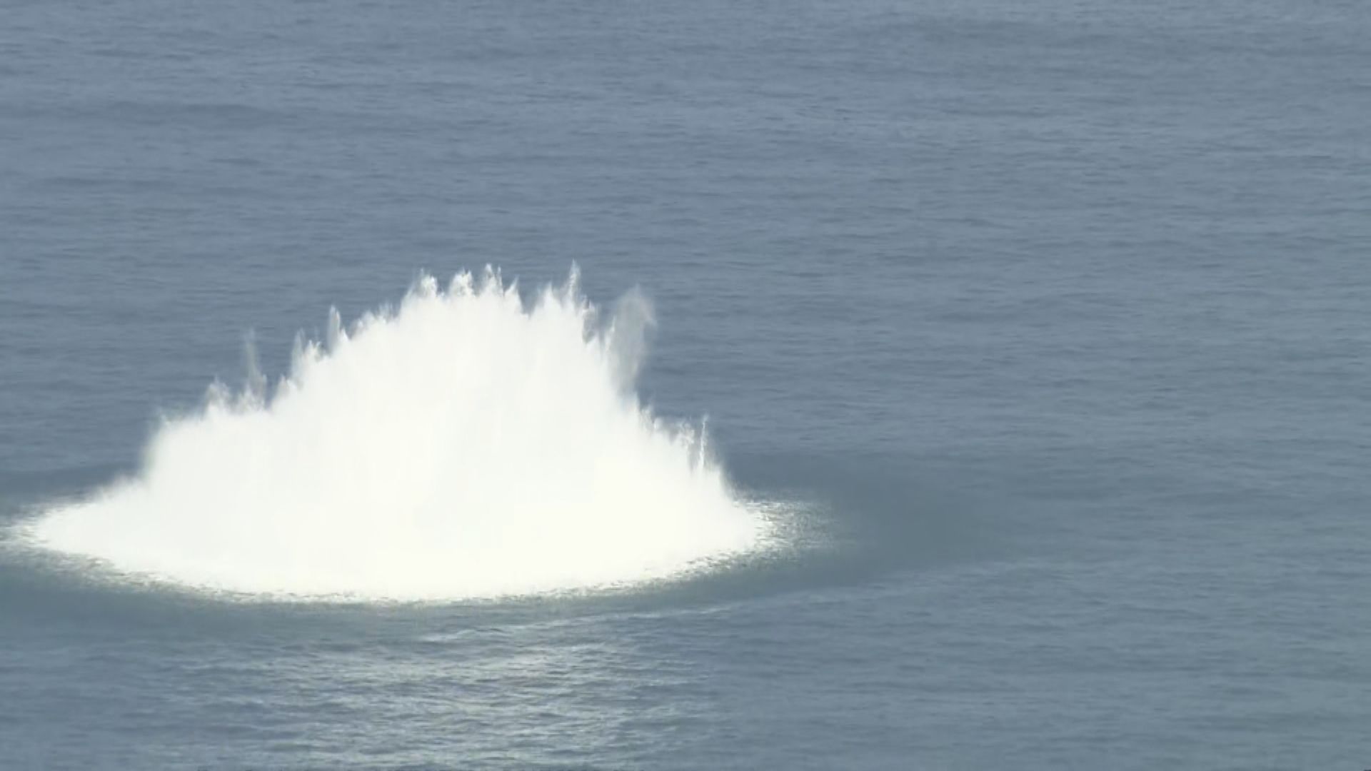 警方鶴咀水域引爆二戰英軍水雷