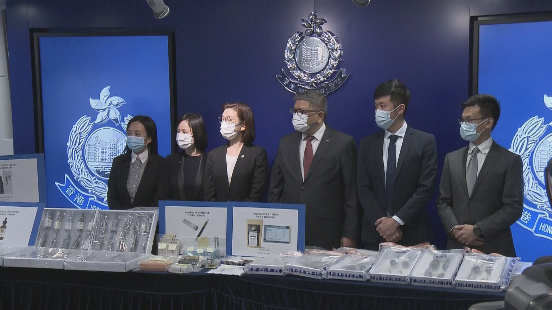 警方檢逾1500件懷疑含四氫大麻酚產品拘捕8人