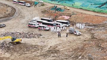 越南裔女子失蹤疑遭殺害　近百警赴屯門堆填區冒雨蒐證