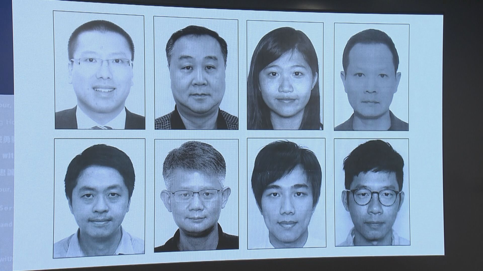 警方國安處懸紅100萬通緝8名海外港人
