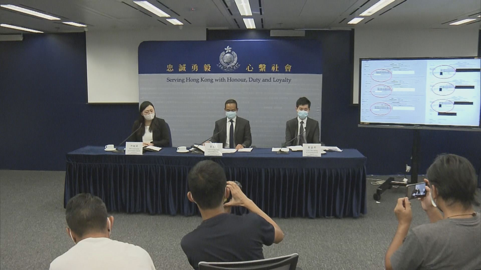 警拘十五人涉騙防疫抗疫基金資助　　