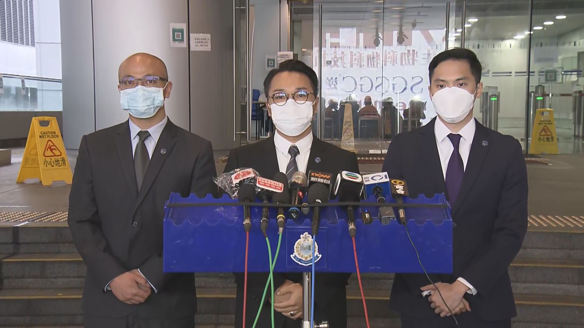 警方拘兩男　據了解涉恐嚇總裁判官蘇惠德