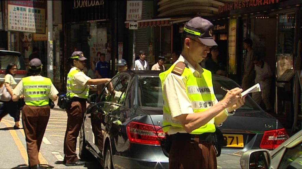 警方周一起展開全港反違泊行動