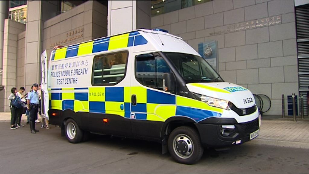 警方添置三輛警車作流動呼氣測試中心