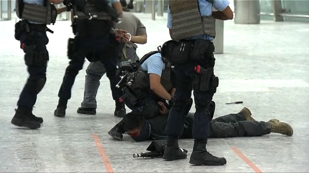 警方於高鐵西九站進行反恐演習