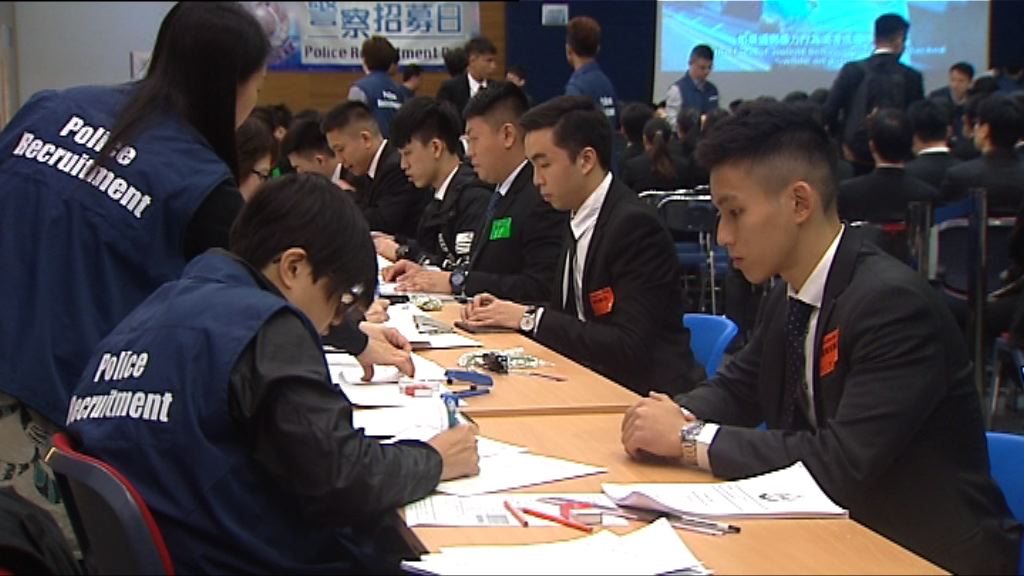 冬季招募日　投考警隊人數飆升