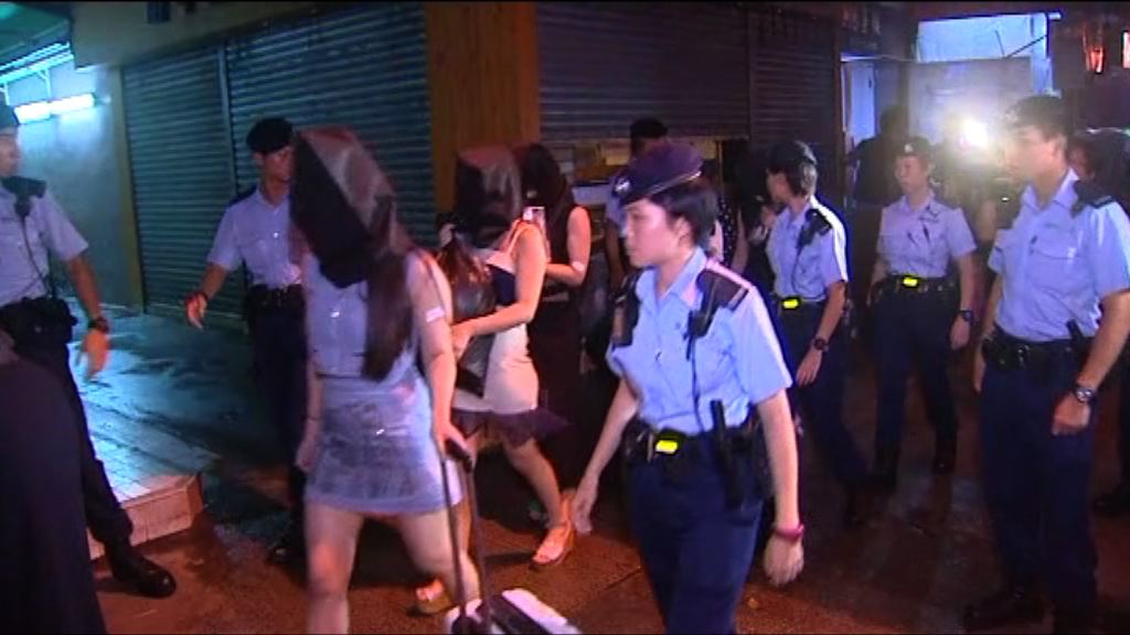 警方連續第三天在新界展開反黑行動