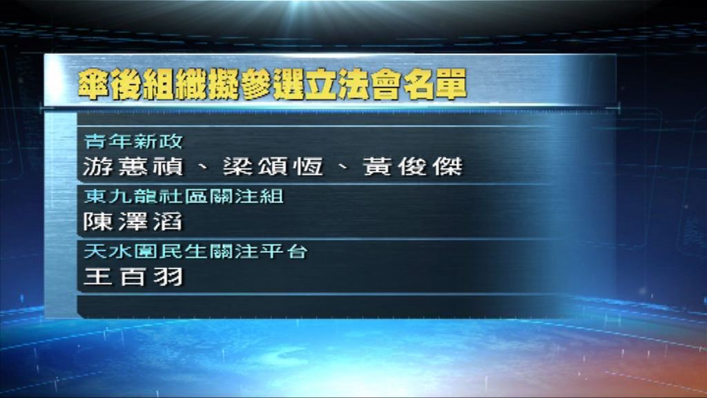 傘兵料周日成立聯盟參選立會