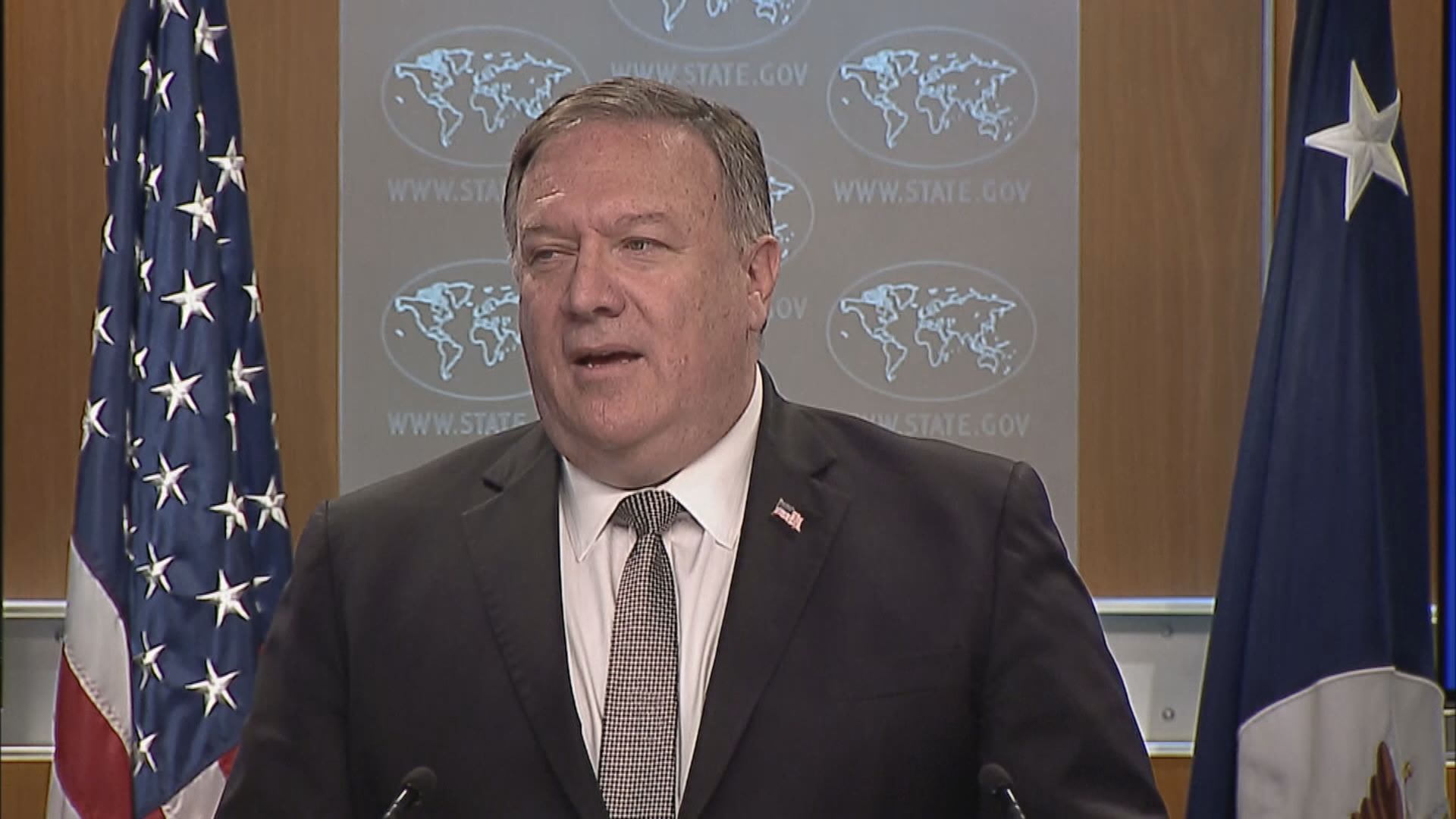 蓬佩奧讚揚科技公司暫停交出用戶資料做法