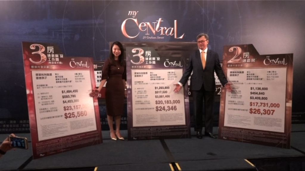 【首批50伙】長實My Central入場費逾1700萬