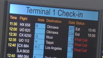 旅客如常出發到台灣 未來數日行程留台北