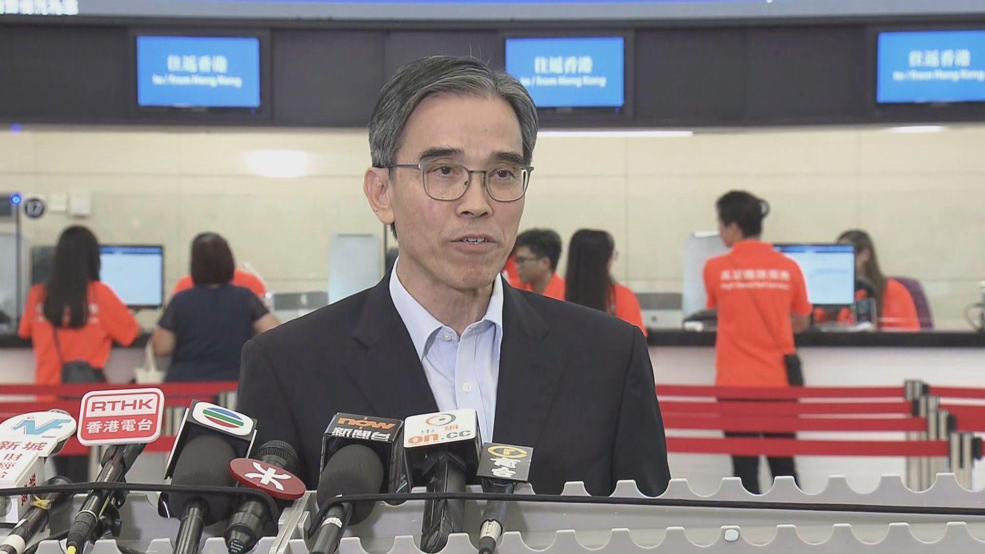 劉天成：相信高鐵乘客會愈來愈多