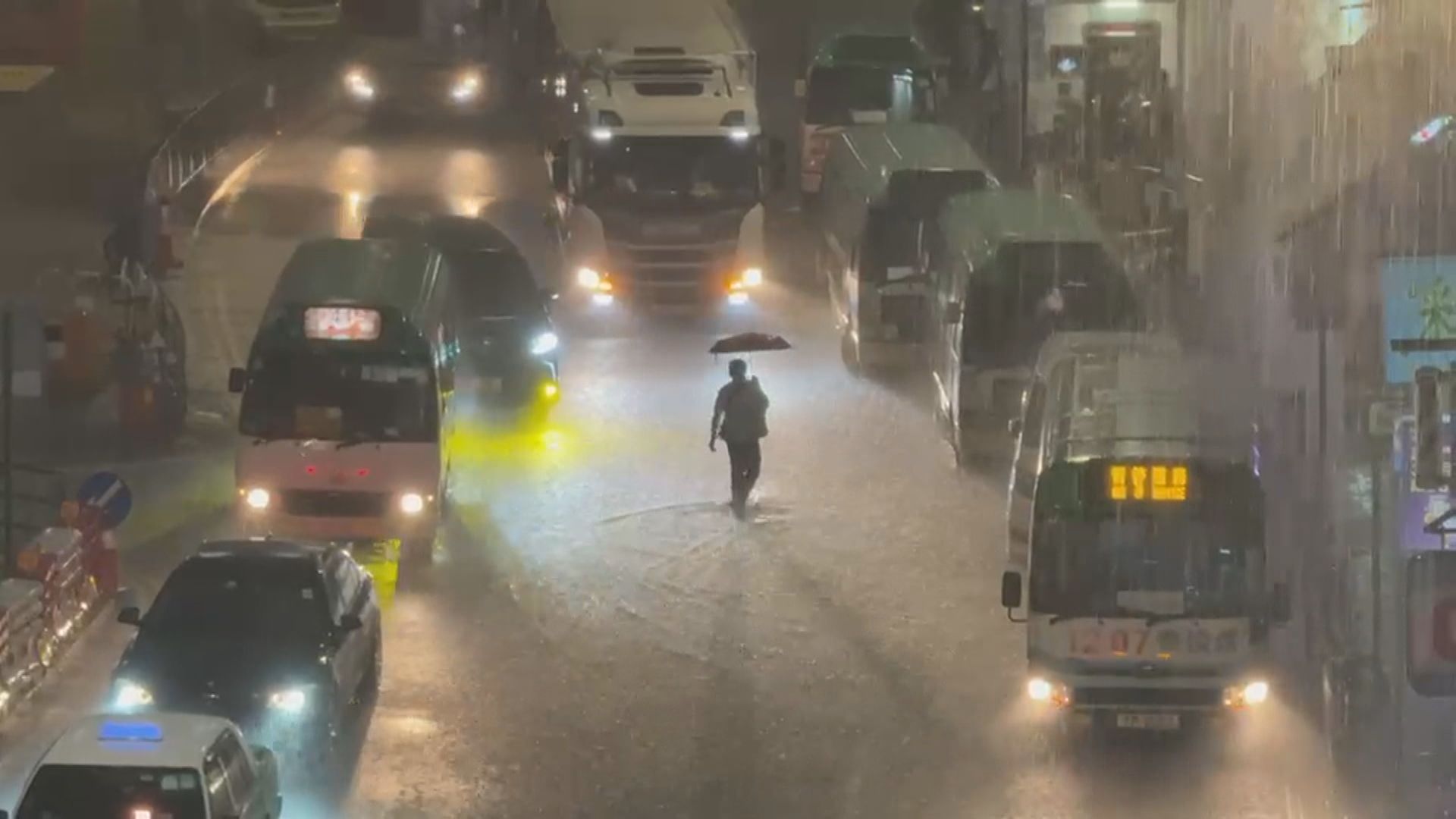 黃色暴雨警告信號生效　天文台：新界北部雨勢特別大