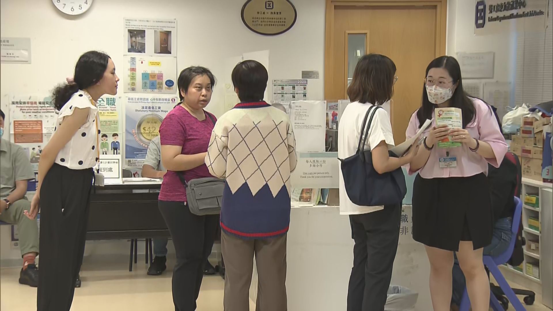 勞工處辦招聘會　許澤森稱有助僱主請本地工人(謝欣桐報道)