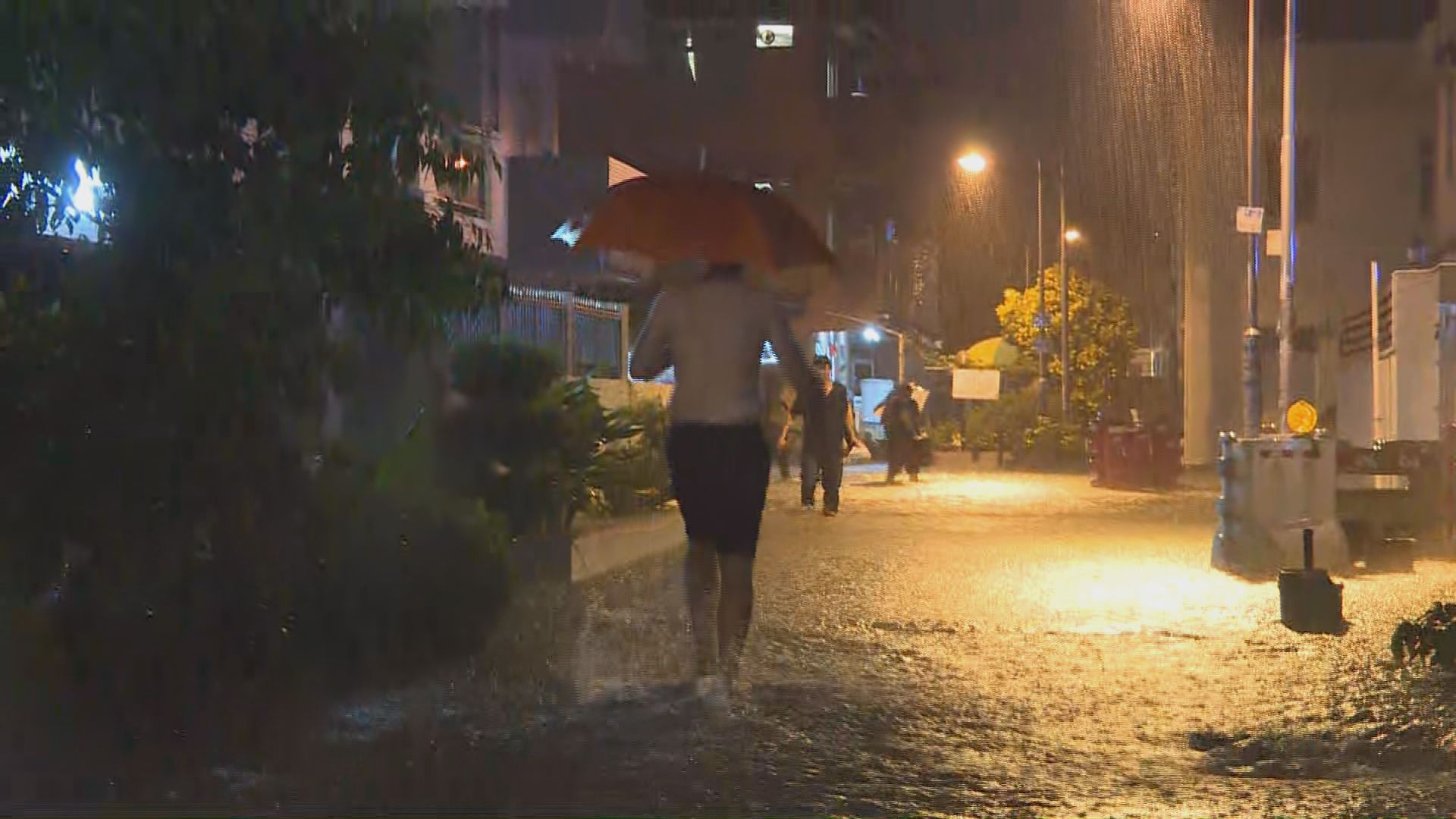 紅雨期間新界北多處水浸