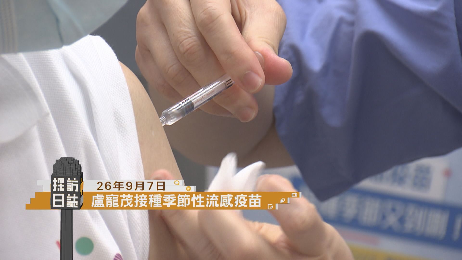 採訪日誌｜盧寵茂接種季節性流感疫苗／香港國際公益慈善論壇