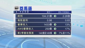亞馬遜季績勝預期