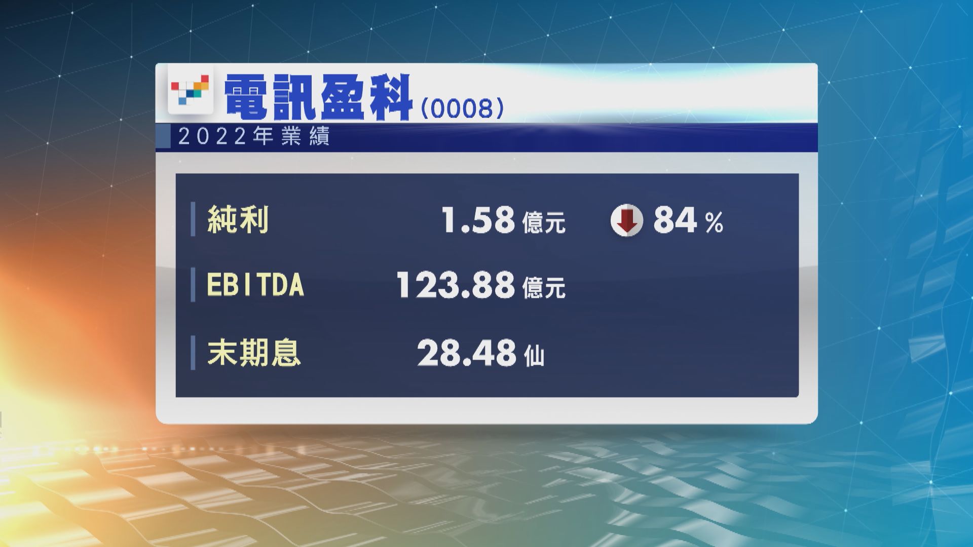 電盈去年EBITDA升6%　OTT業務首錄全年EBITDA正數