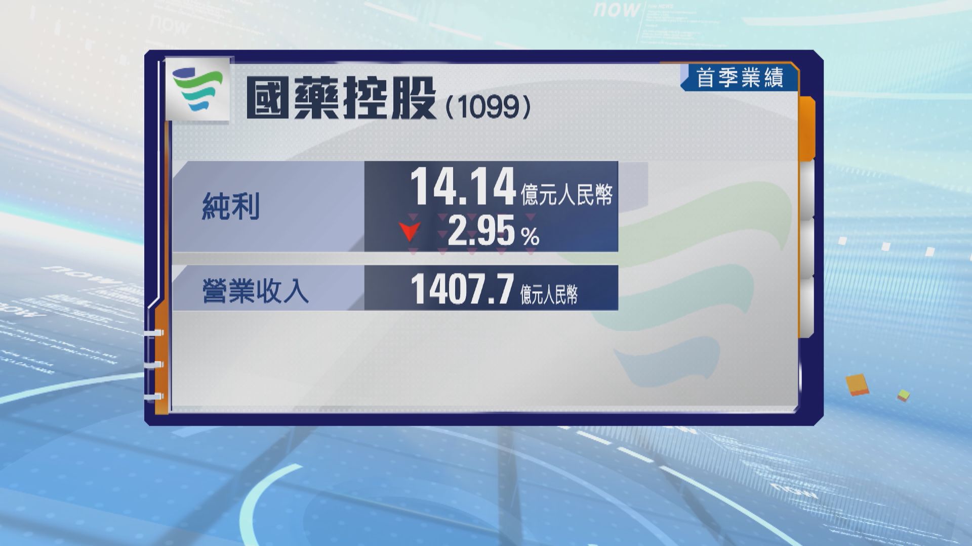 國藥控股首季盈利輕微倒退