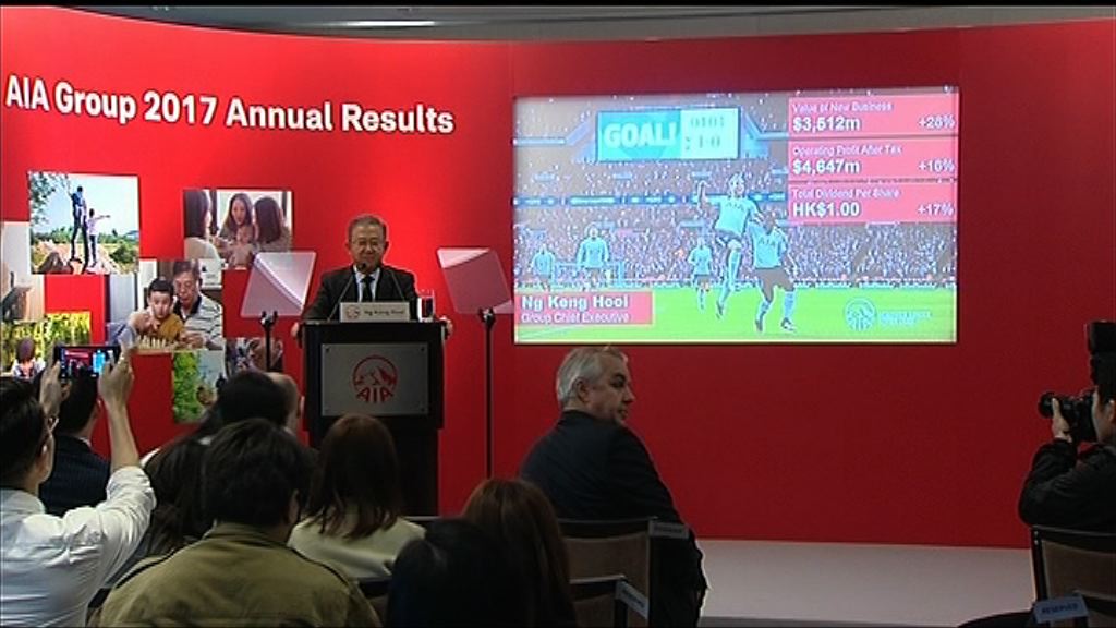 【業績解畫】友邦：內險進一步開放予外資推動業務