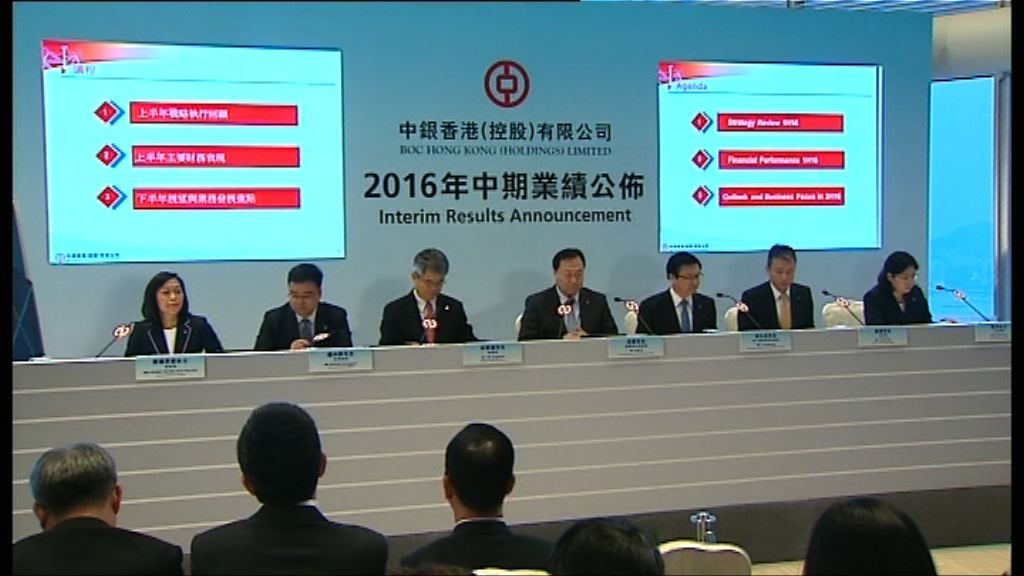 【業績解畫】中銀：按揭持續減價空間不大