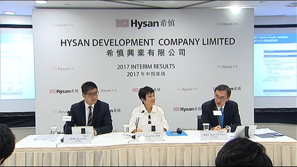 【業績解畫】希慎料全年續租租金錄低雙位數跌幅