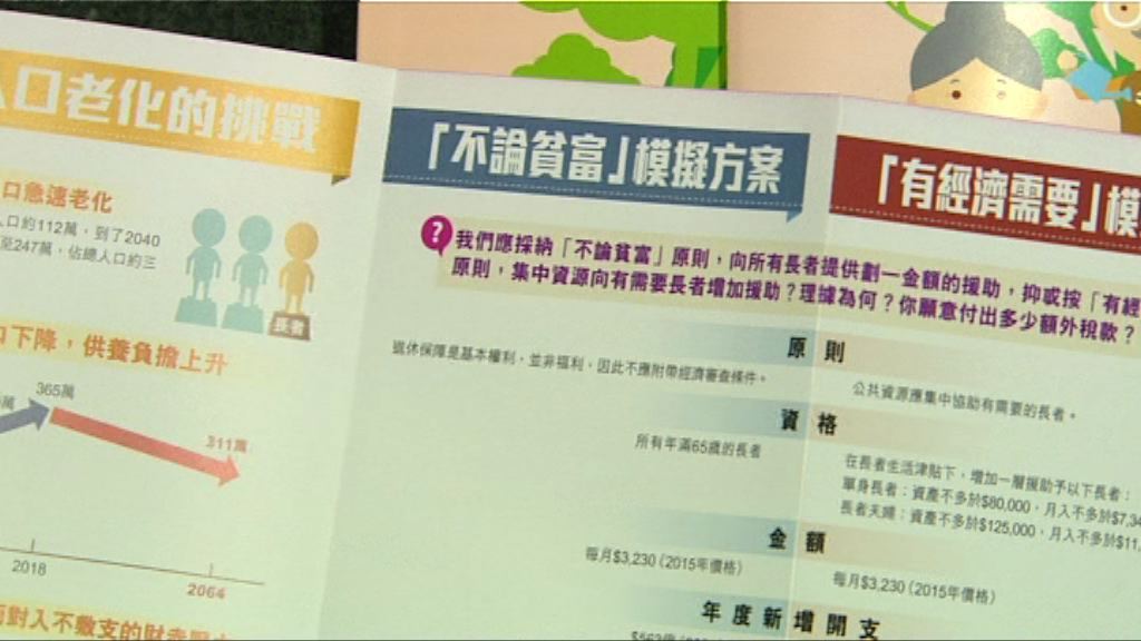 政府料「不論貧富」方案需大幅加稅維持