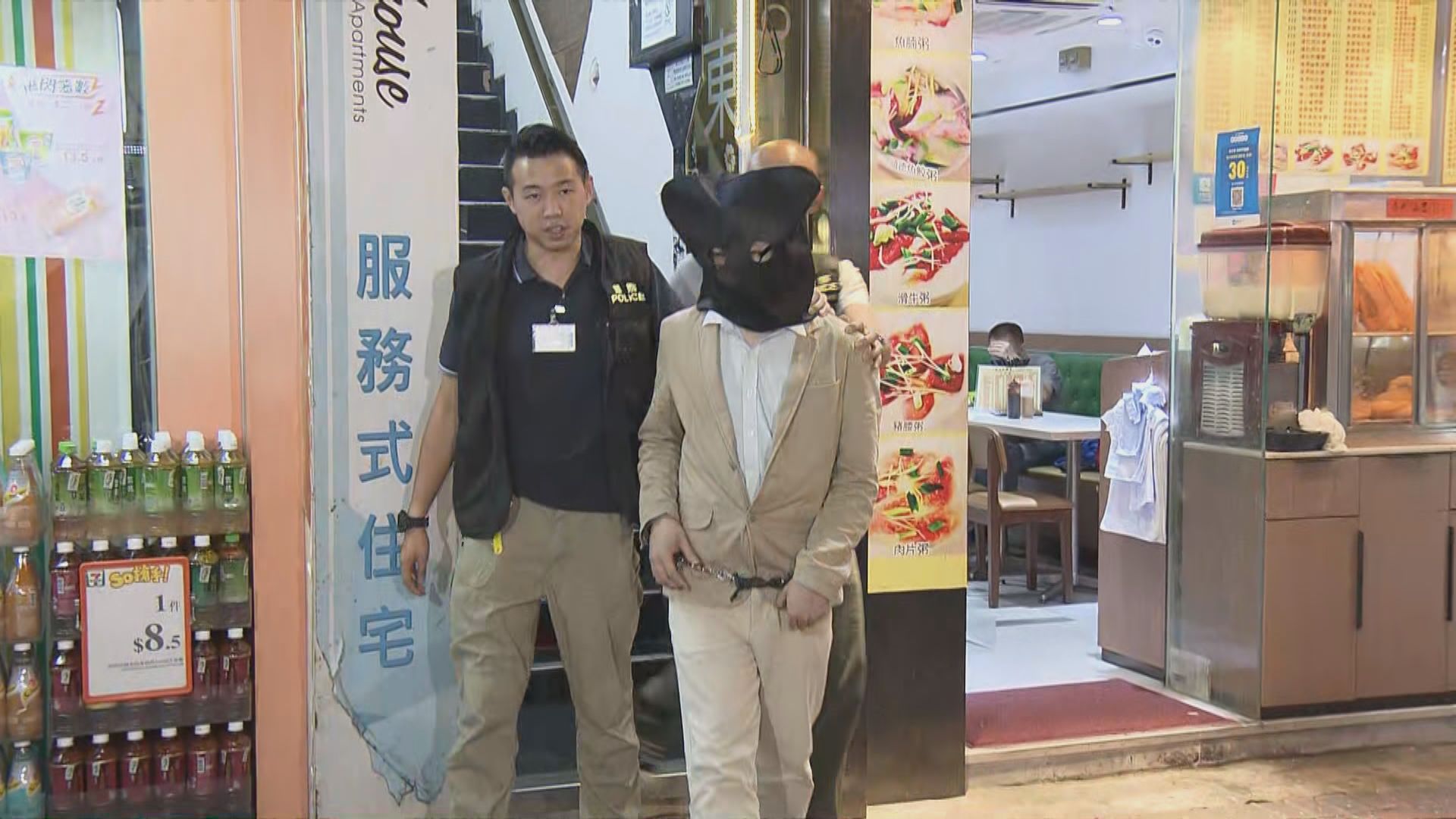 警方旺角賓館拘內地男子涉行劫