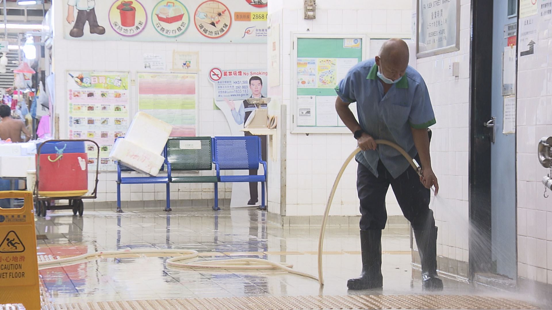 食環署未來幾日加強公眾街市清潔消毒