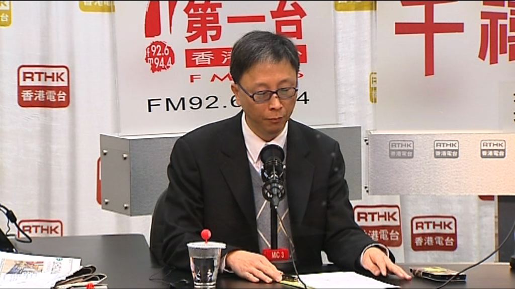 何栢良：病房爆滿因無配合人口老化作規劃