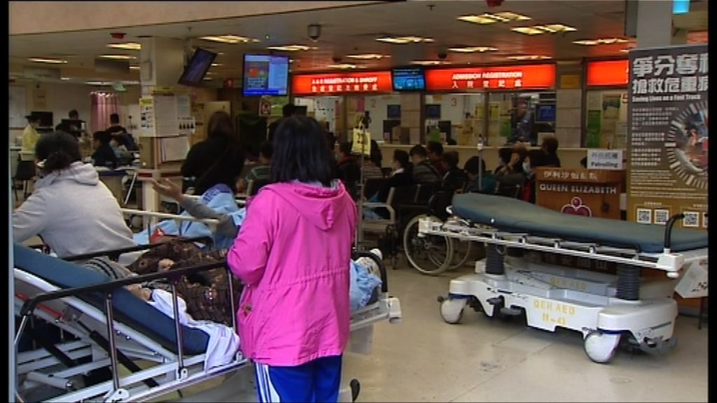 長假期後急症室輪候時間稍回落　內科病房續爆