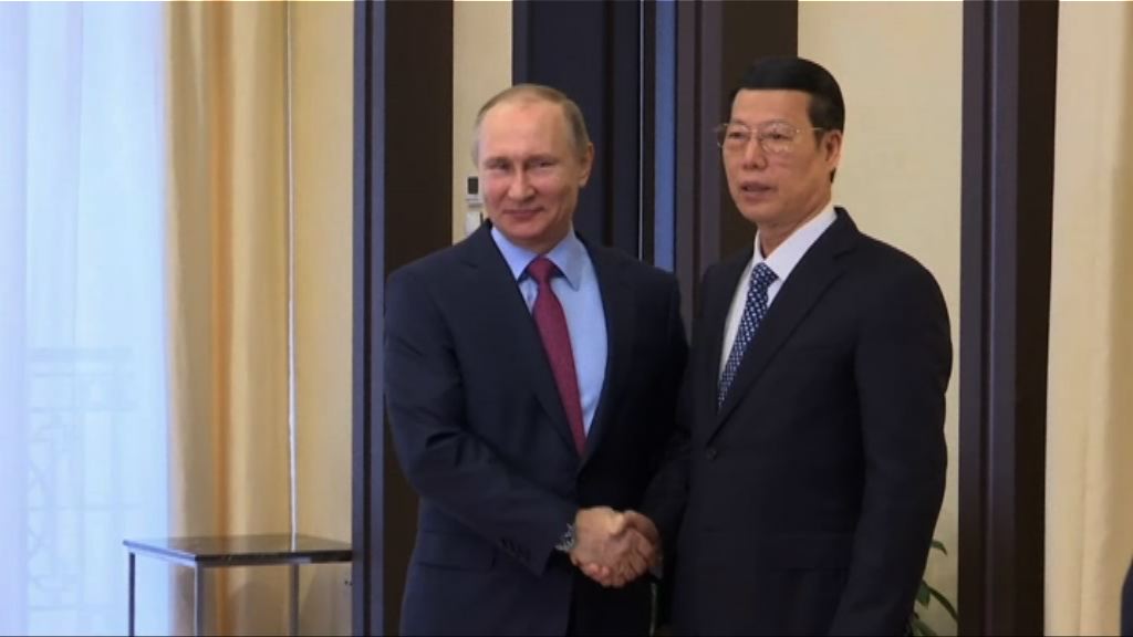 張高麗訪俄與普京舉行會談