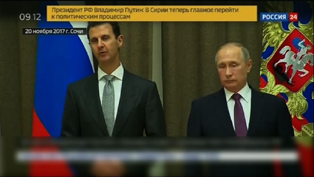 普京在索契晤巴沙爾商敘利亞問題