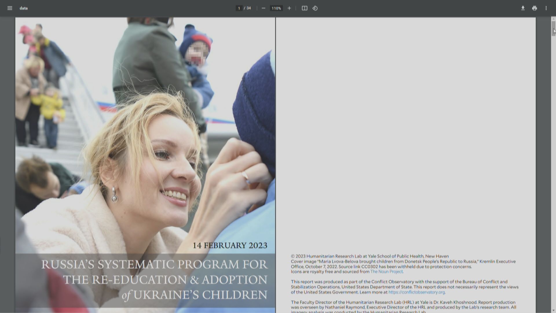 美報告指俄關押數千烏克蘭兒童「再教育」 俄方否認