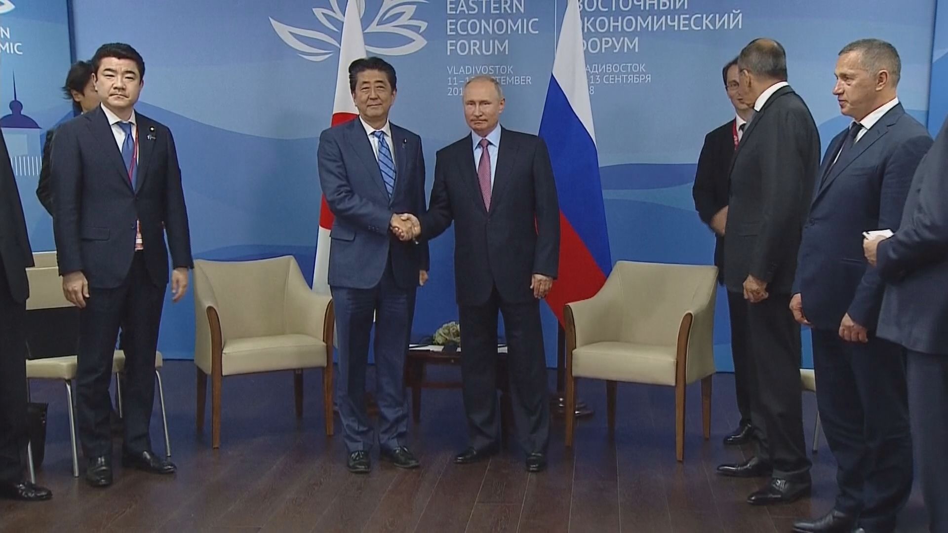 安倍晉三：日俄正朝和平條約邁進