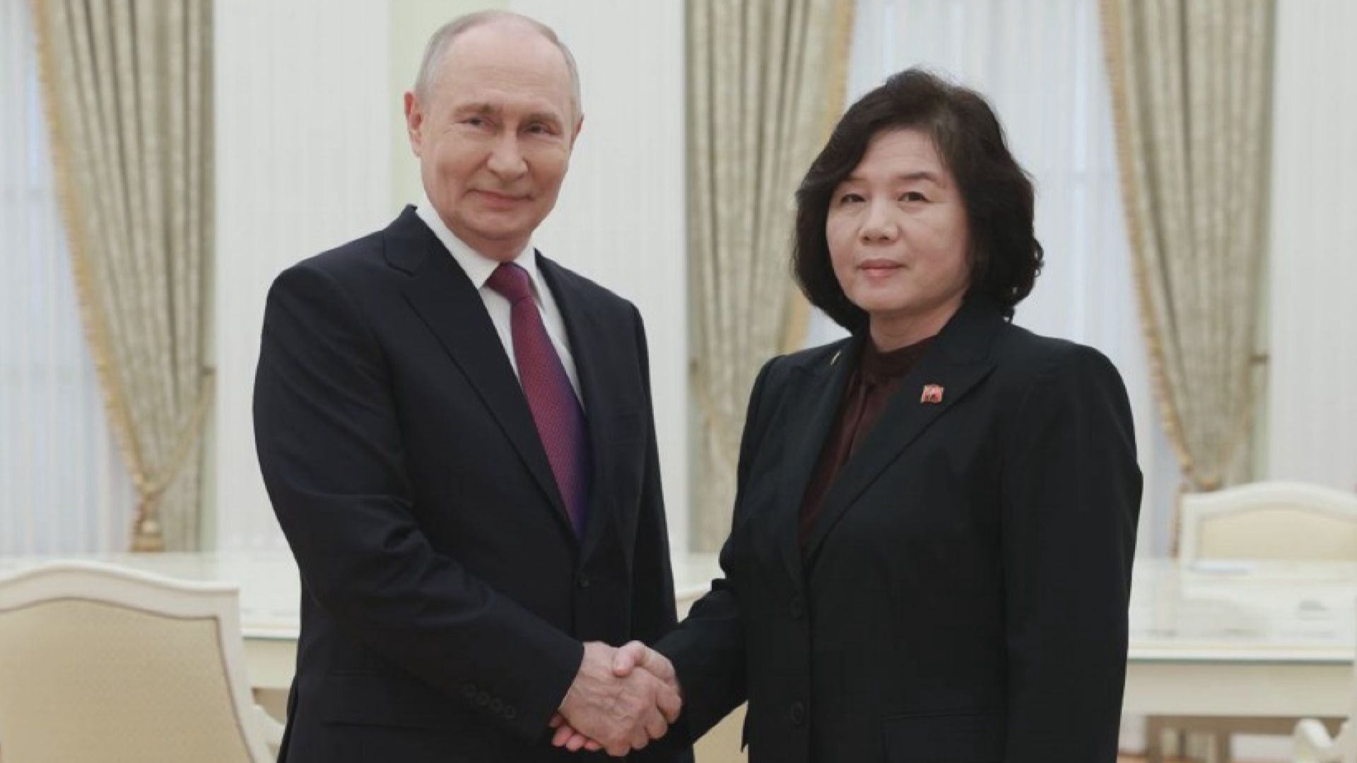 俄羅斯總統普京與北韓外相崔善姬會面