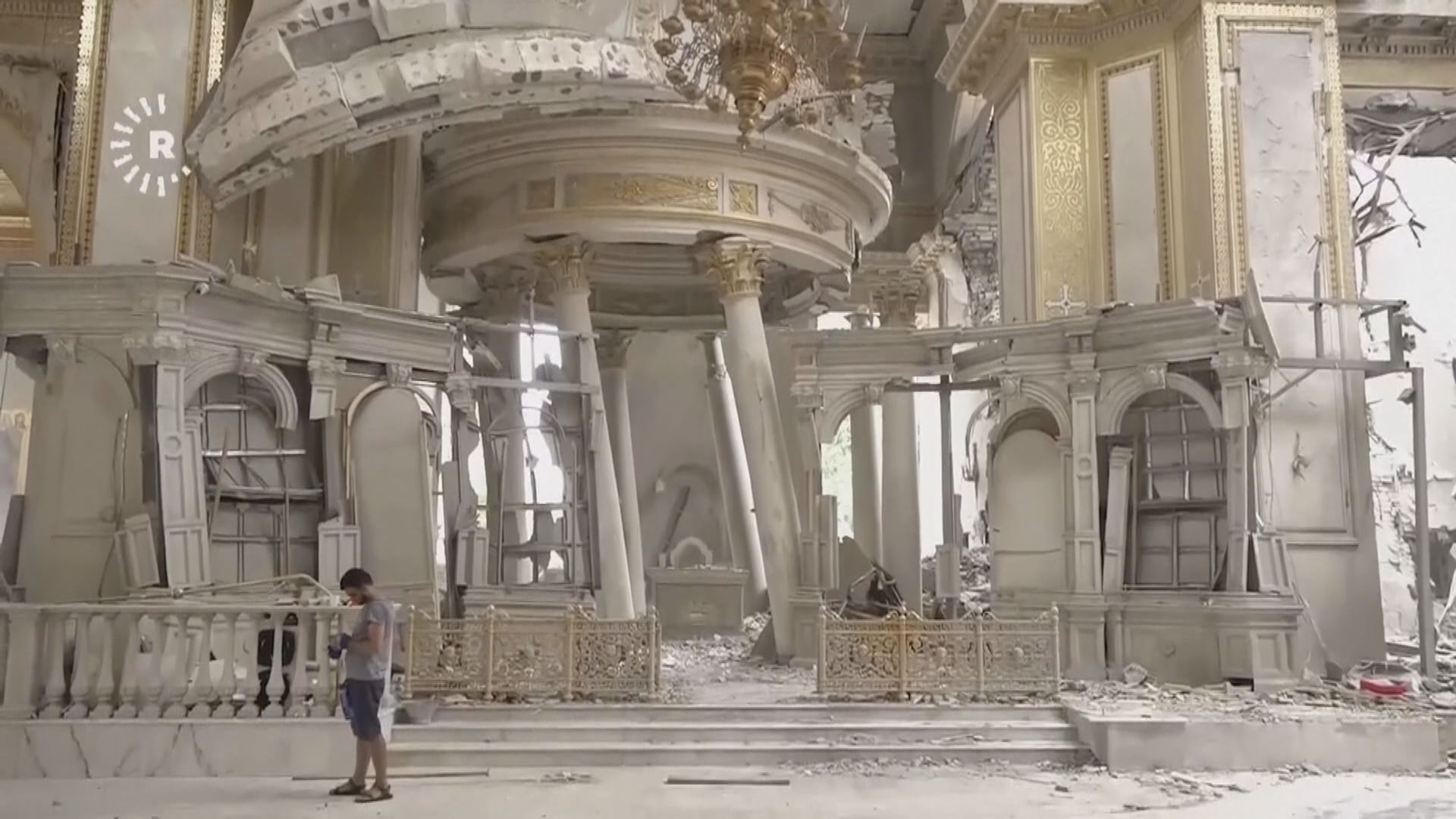 烏克蘭敖德薩逾200年歷史東正教堂被炸毀