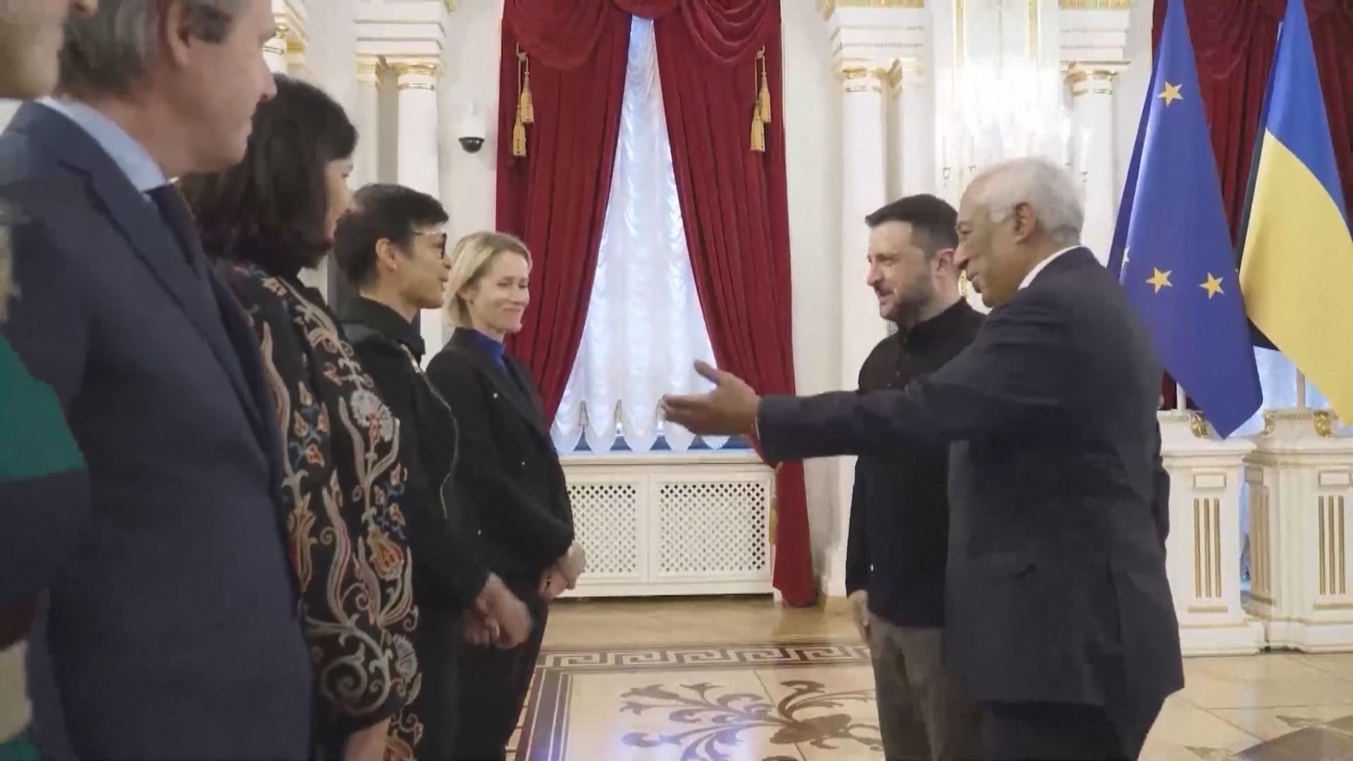 澤連斯基接見訪烏的新任歐洲理事會主席與外交政策代表