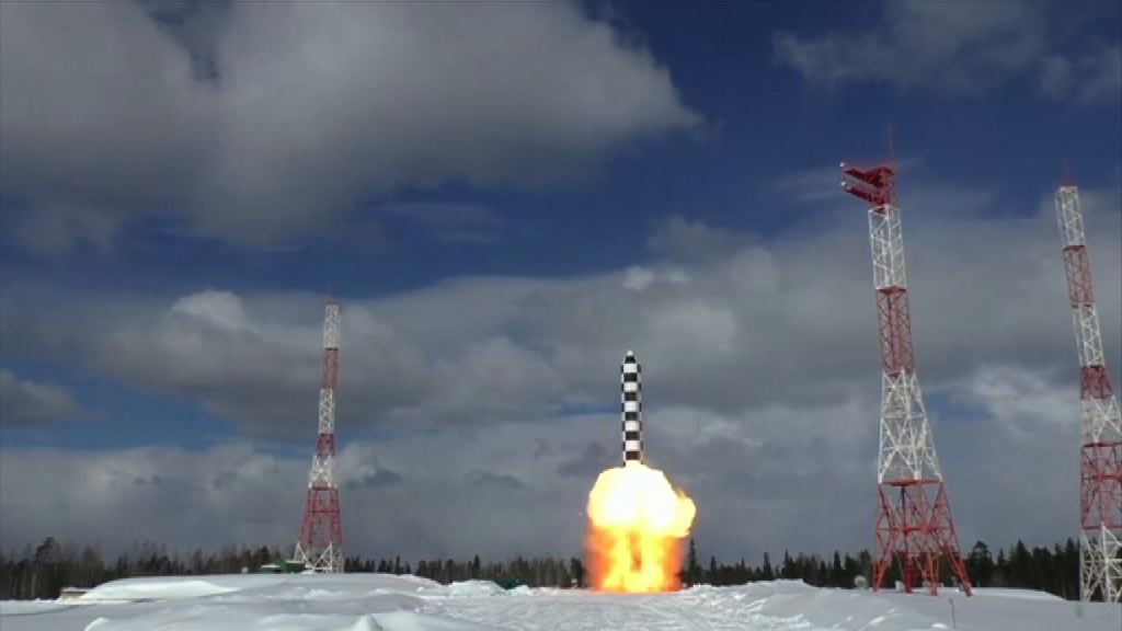 俄羅斯發放試射洲際導彈片段