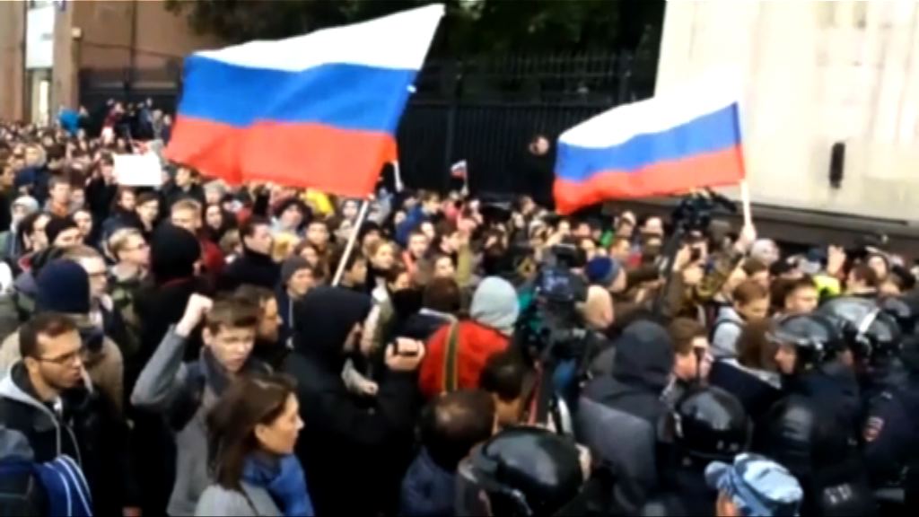 俄羅斯反對派示威要求普京下台