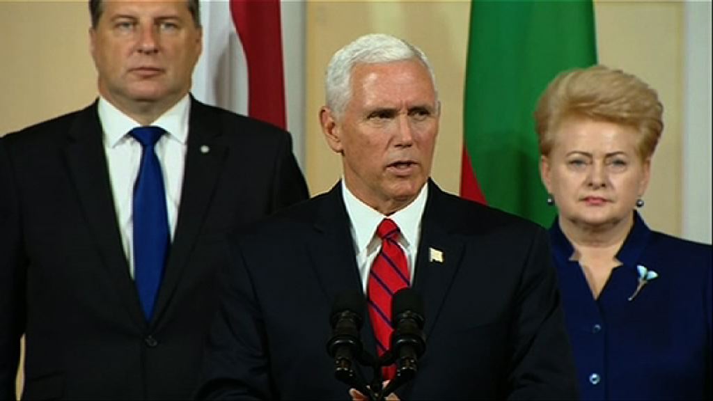 美副總統彭斯稱盼與俄改善關係