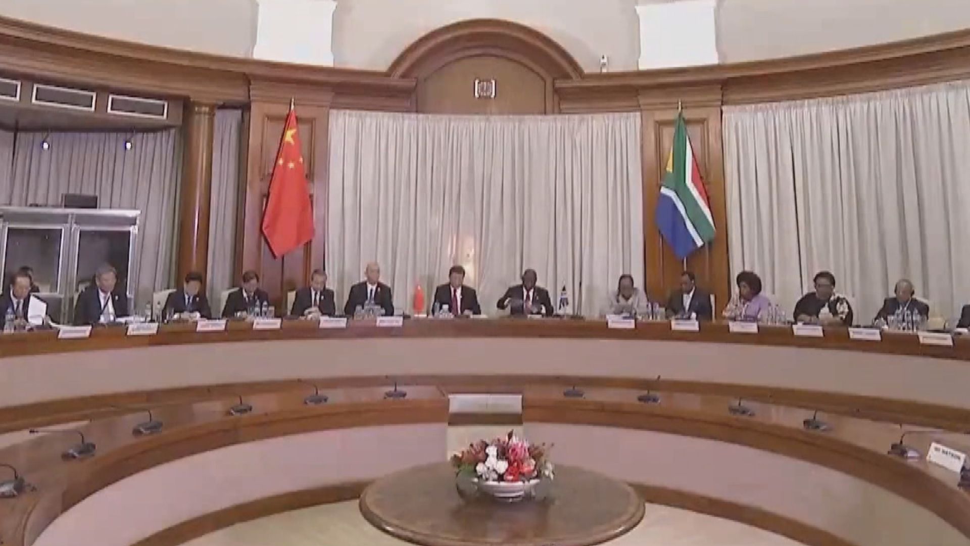 習近平與南非總統拉馬福薩會談