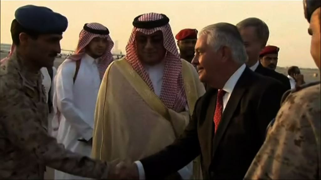 蒂勒森抵達沙特阿拉伯訪問