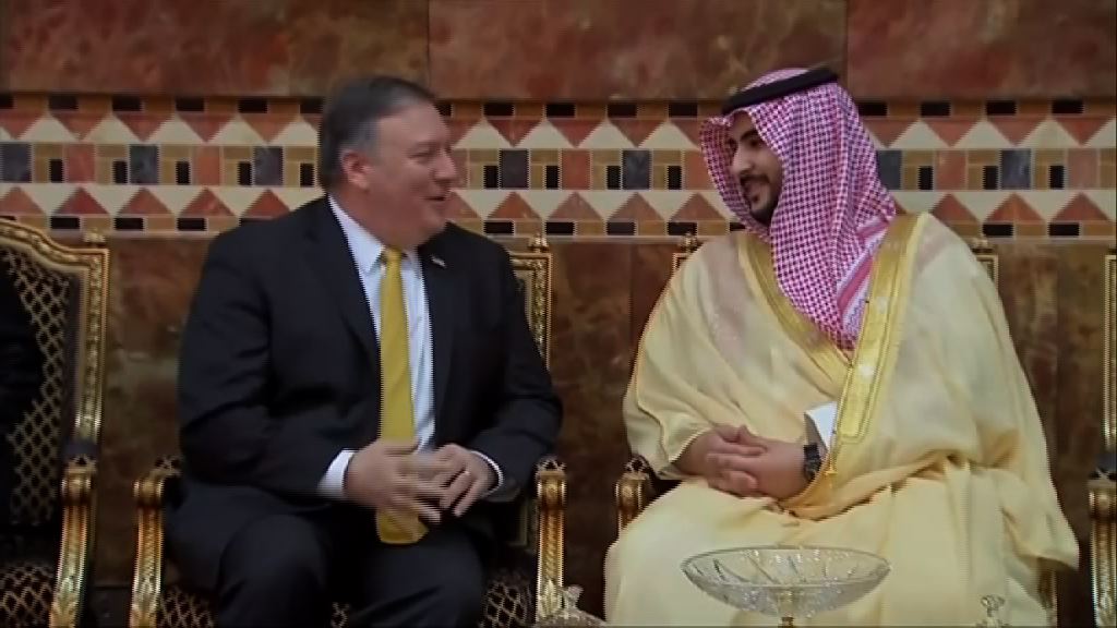 蓬佩奧訪沙特籲加強制裁伊朗