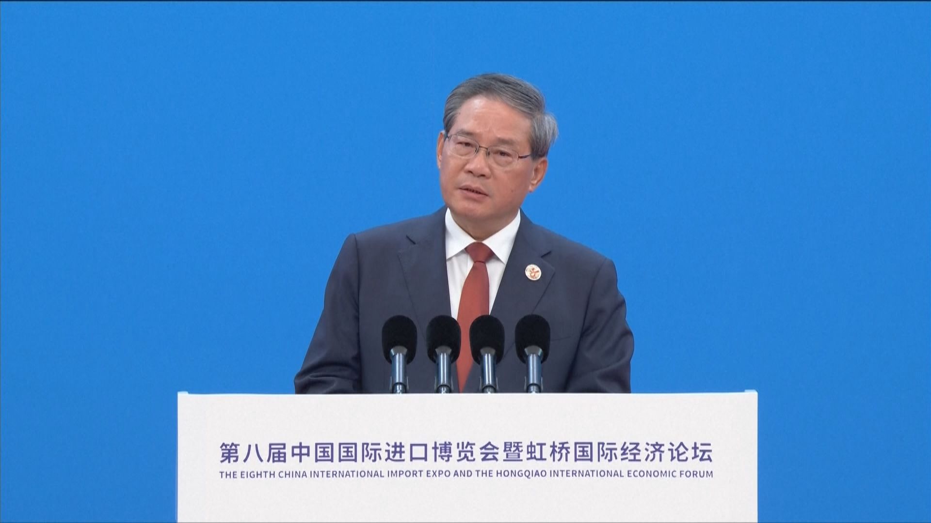 上海進博會一連六日舉行　李強：中國堅守自由貿易市場共享促全球經濟發展