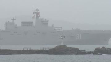 解放軍海南艦及長沙艦編隊早上抵港　一連訪港五天
