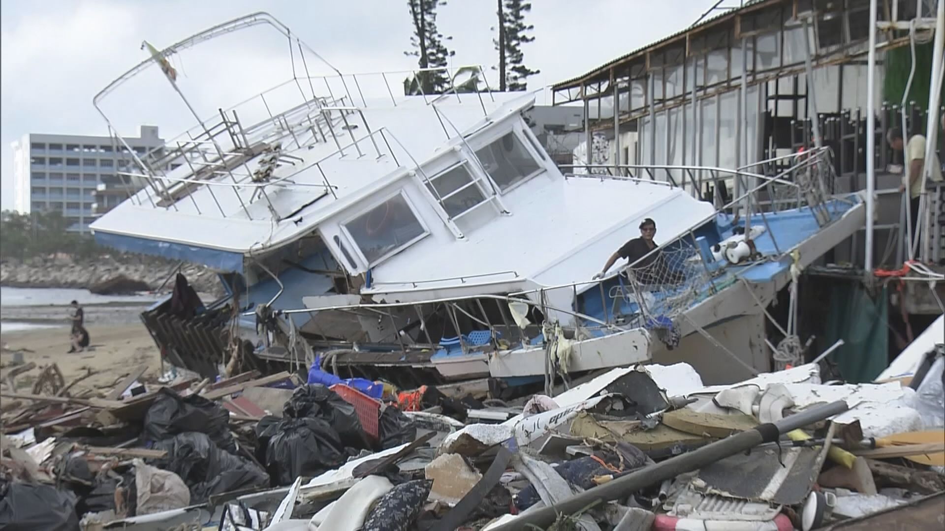 西貢多艘遊艇擱淺　船主損失慘重