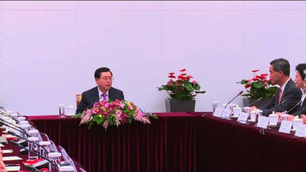 消息：張德江與特區政府官員會面氣氛融洽