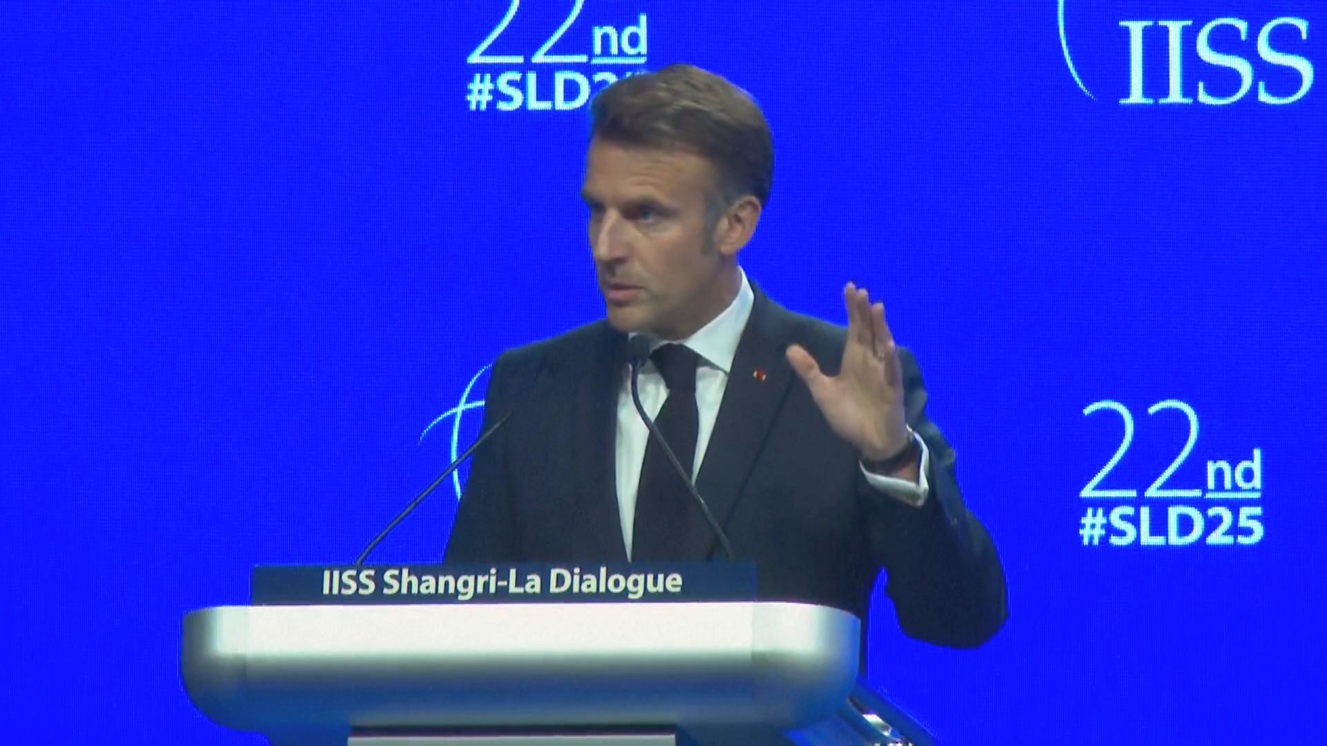 亞洲安全會議揭幕　馬克龍稱中美分歧是世界面臨的主要風險